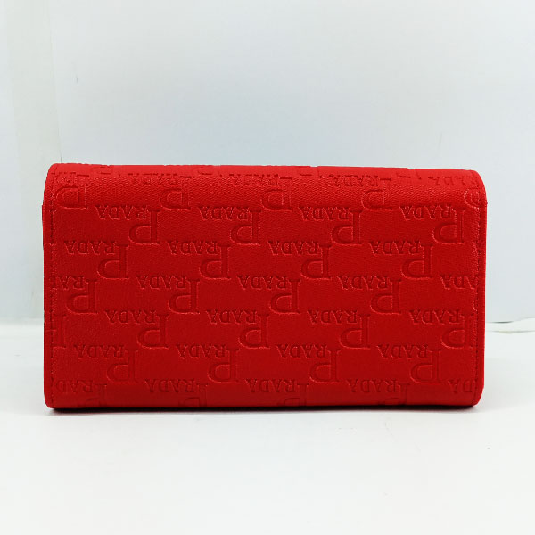 Prada Ladies Hand Purse Red Color QB00428