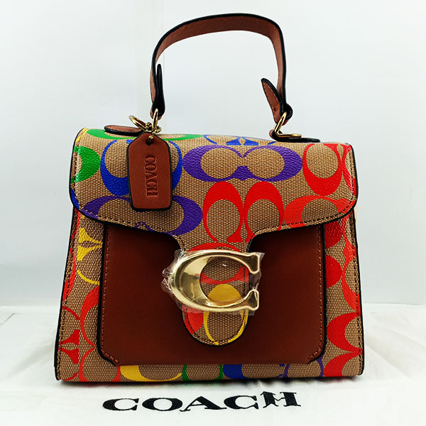 Ladies Hand & Shoulder Branded Bag Multi Color QB00483