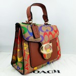 Ladies Hand & Shoulder Branded Bag Multi Color QB00483