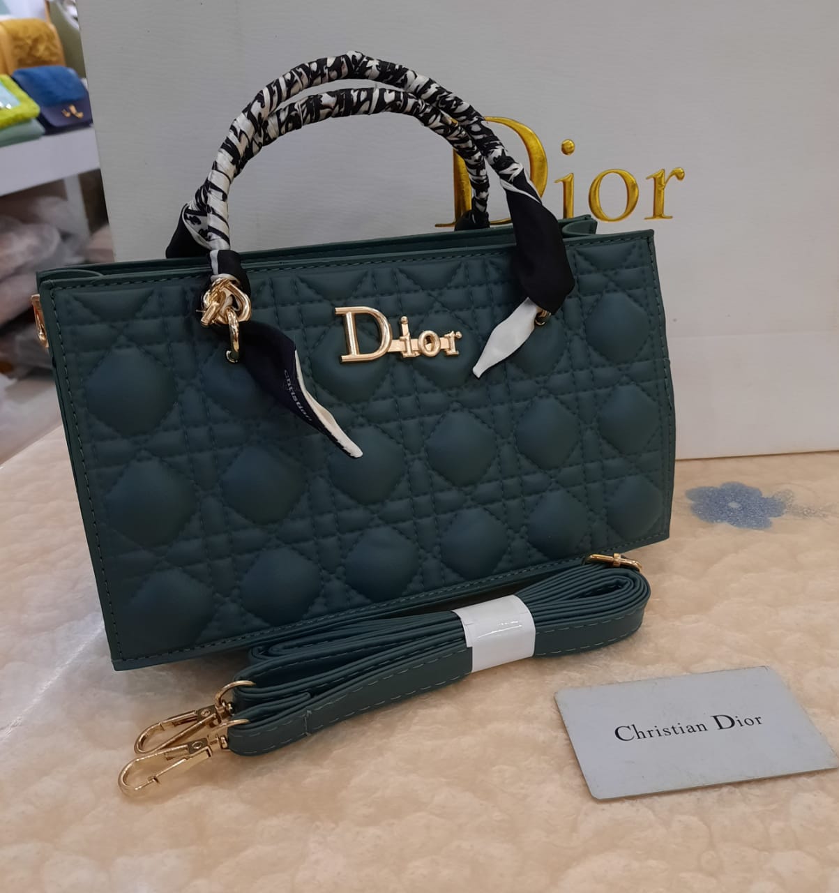 Dior Ladies Bag Green Color QB00102