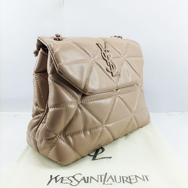 YSL Ladies Shoulder Bag With Chain & Leather Stripe QB00384