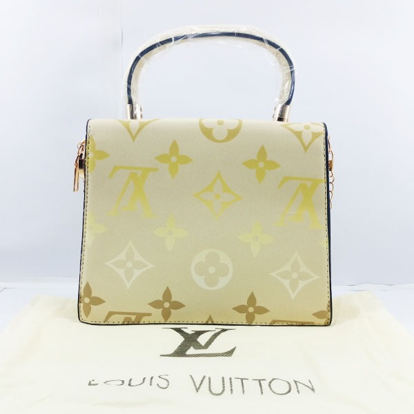 LV Ladies Shoulder Bag 2 Piece With Chain & Leather Stripe QB00388