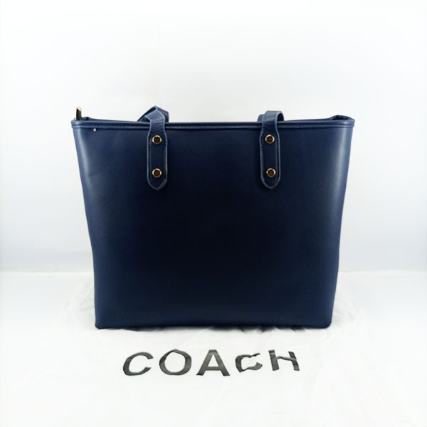 COACH Ladies Shoulder Bag 2 Piece With Warranty Card With Leather Stripe QB00396