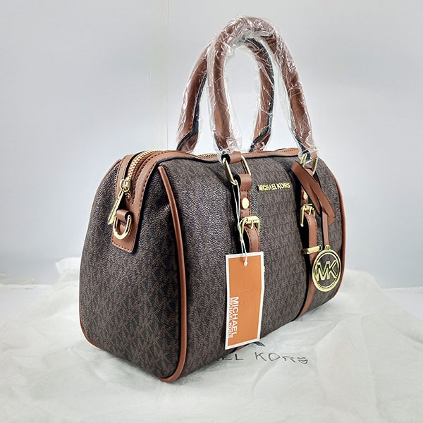 Michael Kors Ladies Hand Bag 2 Piece With Leather Stripe QB00398