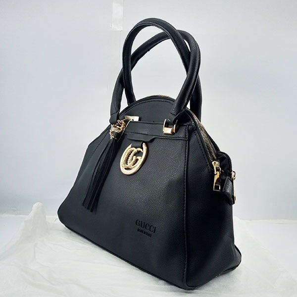 Gucci Ladies Hand Bag 3 Piece Black Color QB00404