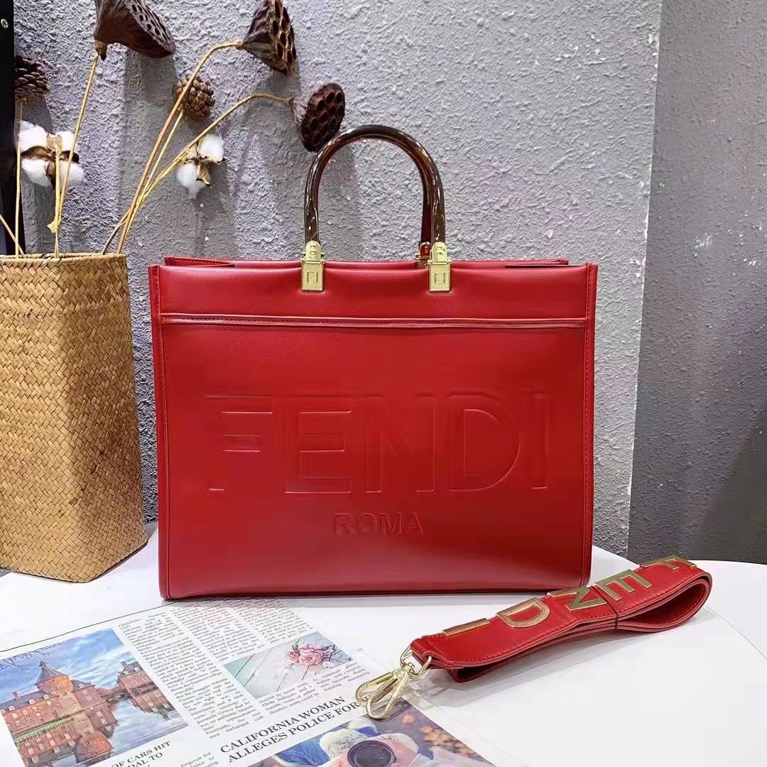 Fendi Ladies Hand Bag  Red Color QB00408