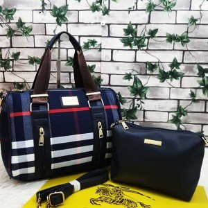 Burberry Ladies Hand & Shoulder Bag 2 Piece Multi Color QB00520