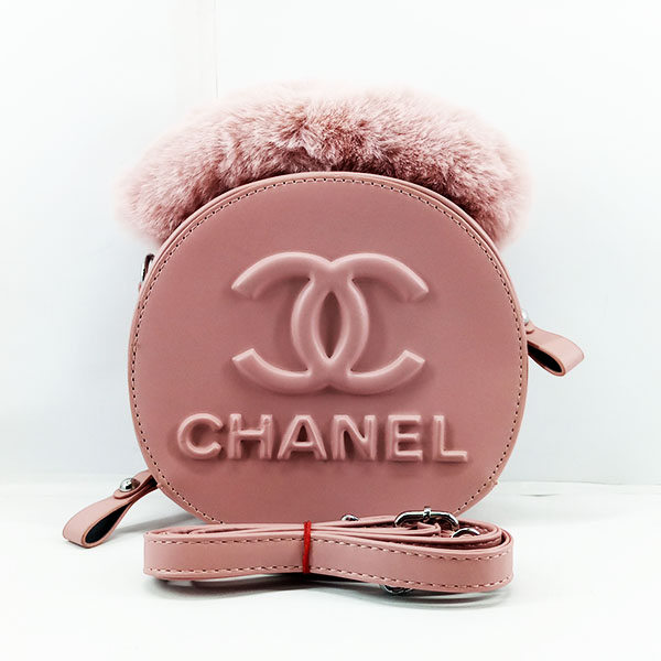 Chanel Girls Hand & Shoulder Bag Pink Color QB00517