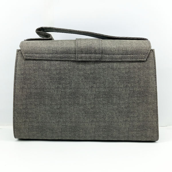 Ladies Leather Hand Bag With Leather Stripe QB00309