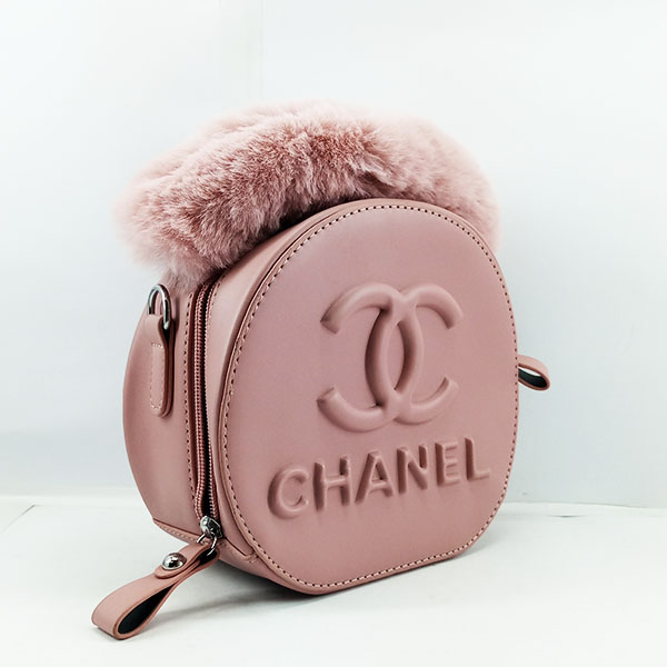Chanel Girls Hand & Shoulder Bag Pink Color QB00517