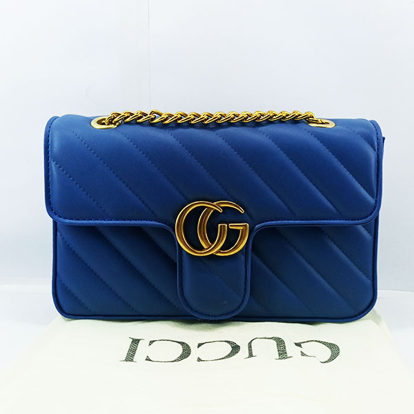 Gucci Ladies Shoulder Bag With Box Blue Color QB00540