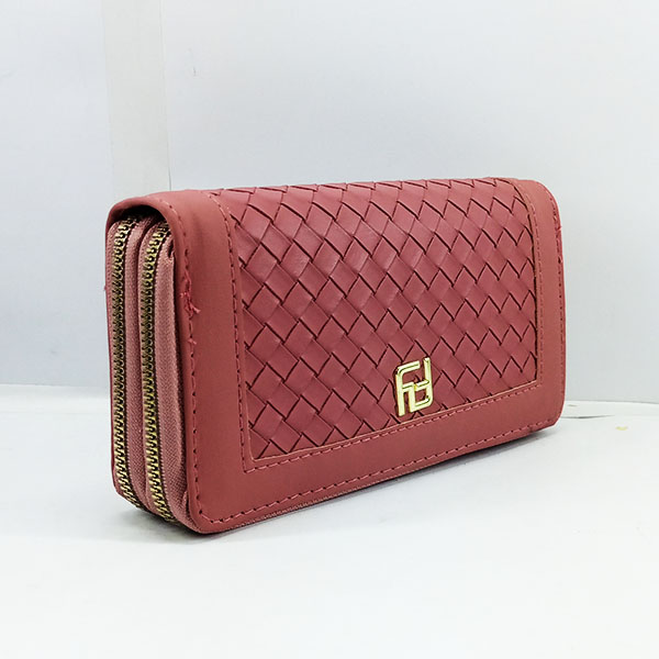 Ladies Hand Purse Pink Color QB00441