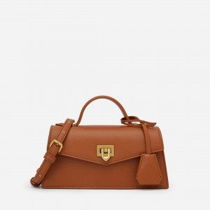 Charles & Keith CK2-50270656-1 Original Ladies Hand Bag Brown Color