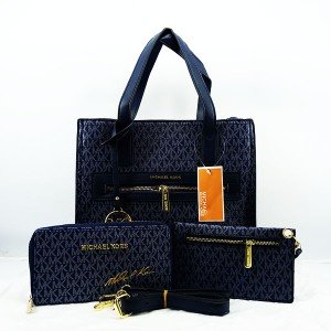 Michael Kors Ladies Bag 3 Piece Blue Color QB00488