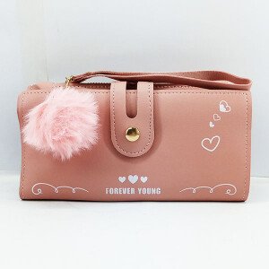 Ladies Hand Purse Pink Color QB00447