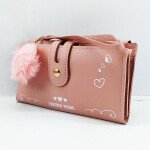 Ladies Hand Purse Pink Color QB00447