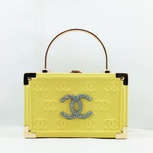Chanel Ladies Handy Fancy Bag Yellow Color QB00548