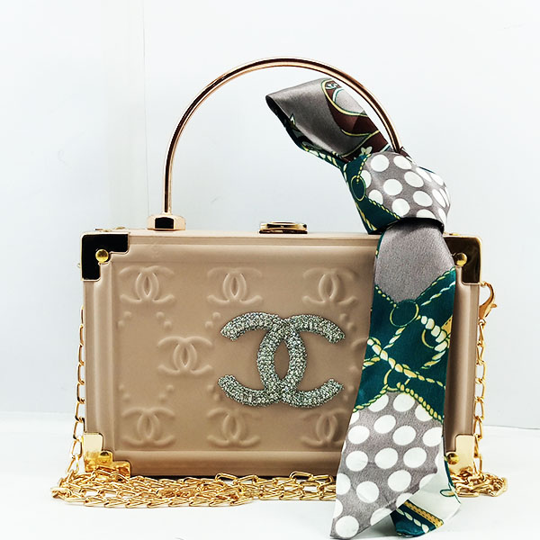 Chanel Ladies Handy Fancy Bag Brown Color QB00549