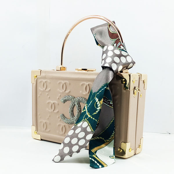 Chanel Ladies Handy Fancy Bag Brown Color QB00549