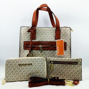 Michael Kors Ladies Bag 3 Piece Multi Color QB00489