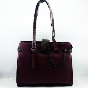 LV Ladies Hand & Shoulder Bag 2 Piece Purple Color QB00522