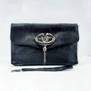 Ladies Hand Purse Black Color QB00419