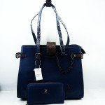 LV Ladies Hand & Shoulder Bag 2 Piece Blue Color QB00523