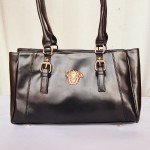Versace Ladies Hand Bag Black Color QB00207