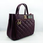 Chanel Ladies Bag 2 Piece Magenta Color QB00493