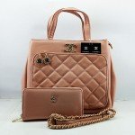 Chanel Ladies Bag 2 Piece Pink Color QB00492