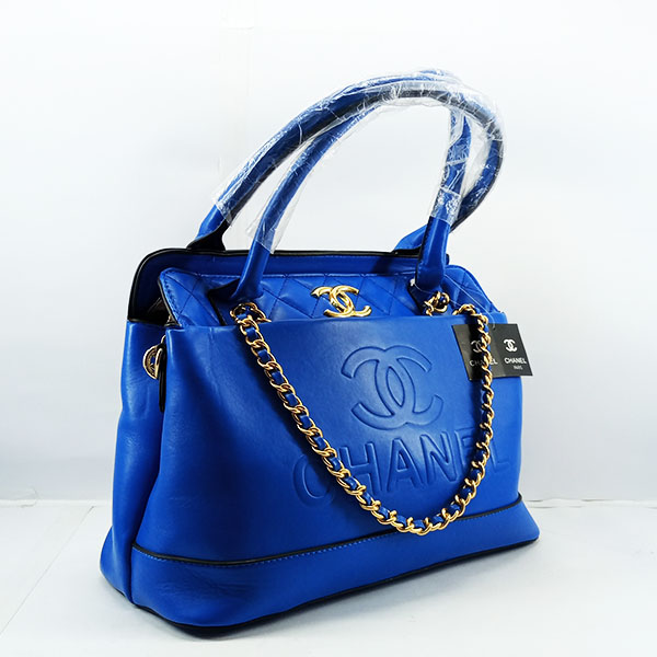 Chanel Ladies Bag 2 Piece Blue Color QB00495