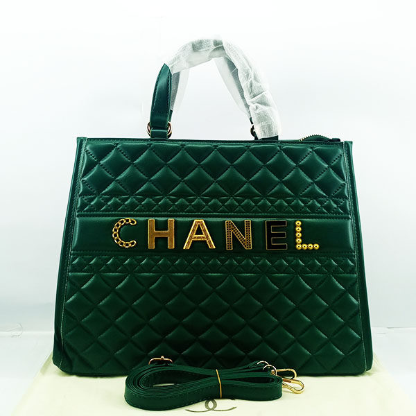 Chanel Ladies Hand & Shoulder Bag Gren Color QB00519
