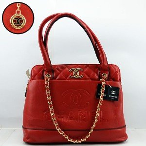 Chanel Ladies Bag 2 Piece Red Color QB00496