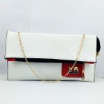 Ladies Shoulder Purse White Color QB00477