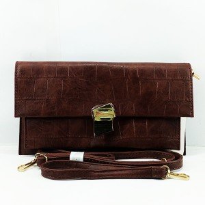 Ladies Hand & Shoulder Purse Coffee Color QB00530