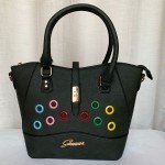 Guess Ladies Hand Bag 2 Piece Green Color QB00245