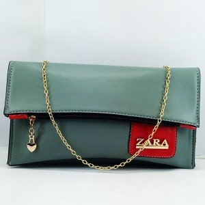 Ladies Shoulder Purse Sea Green Color QB00479