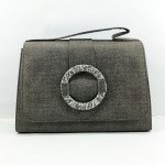 Ladies Leather Hand Bag With Leather Stripe QB00309