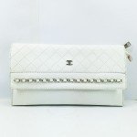 Ladies Hand & Shoulder Purse White Color QB00535