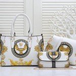 Versace Ladies Hand Bag 3 Piece White Color QB00222