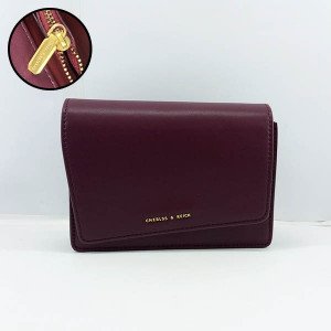 Charles & Keich Ladies Shoulder Bag With Leather Stripe QB00372