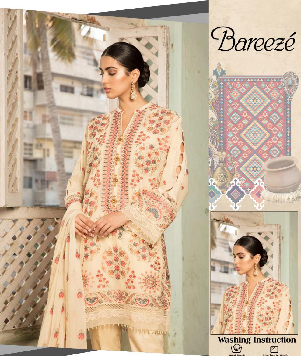Bareeze Ladies Suit Eid Collection Hit Code QS00155