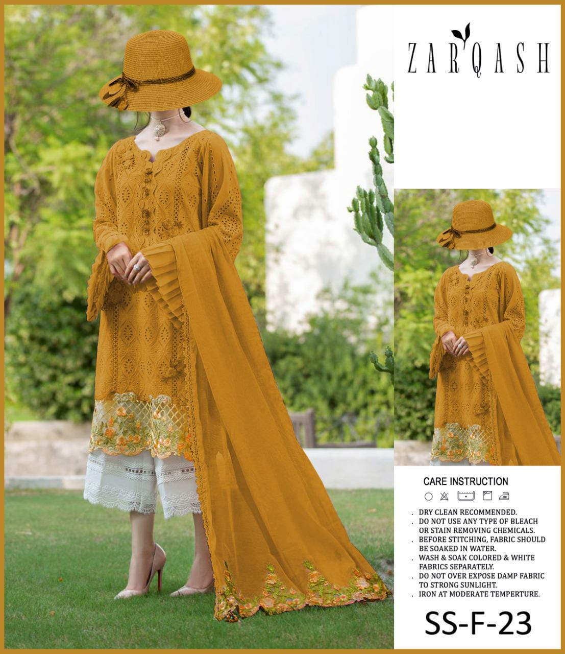 Zarqash Ladies Suit New Design Replica Code QS00112