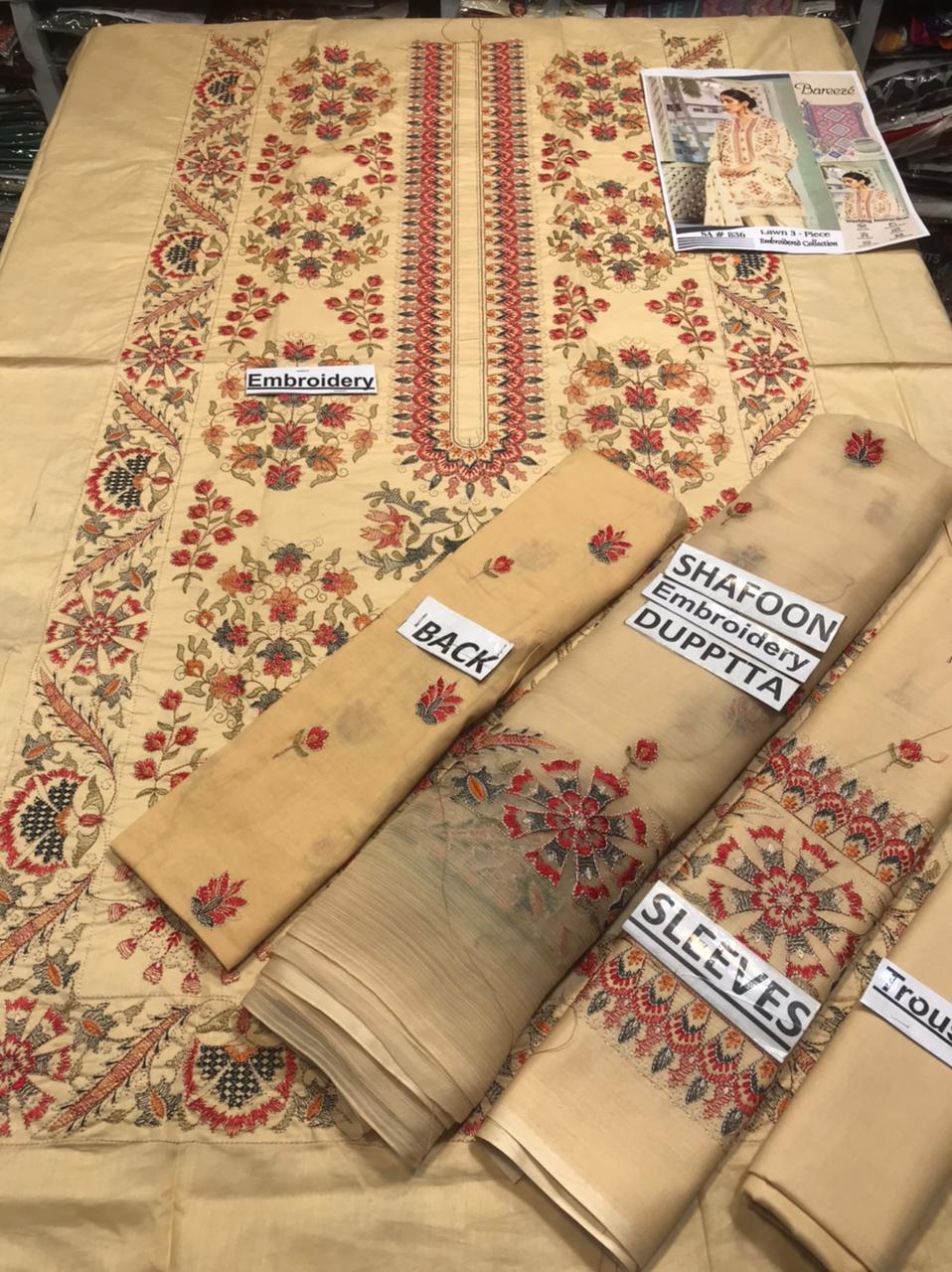 Bareeze Ladies Suit Eid Collection Hit Code QS00155