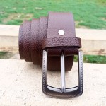 Genuine Leather Belt Brown Color With Buckle For Men QBL014