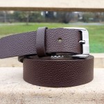Genuine Leather Belt Brown Color With Buckle For Men QBL021