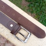 Genuine Leather Belt Brown Color With Buckle For Men QBL021