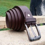 Genuine Leather Belt Brown Color With Buckle For Men QBL021