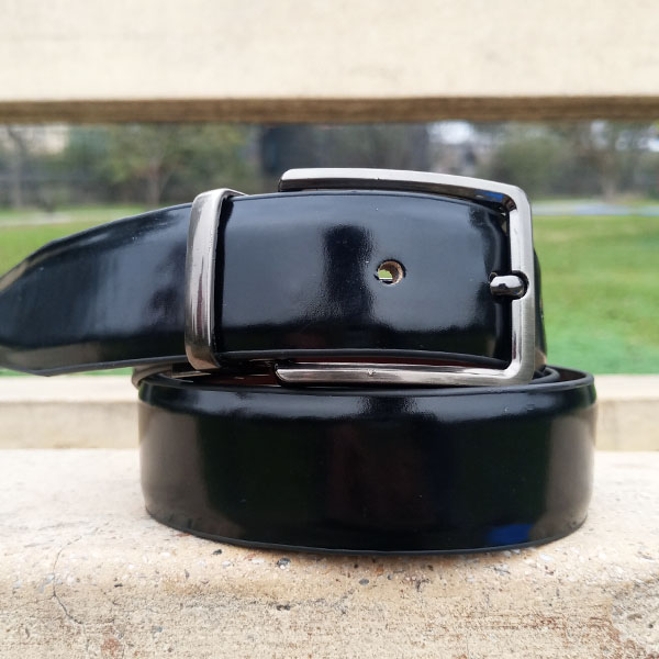 Genuine Leather Belt Double Side Black & Brown Color With Buckle For Men QBL052