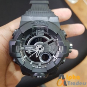 Exponi EP 3261 Watch Rubber Strap Analog Digital Sports Watch